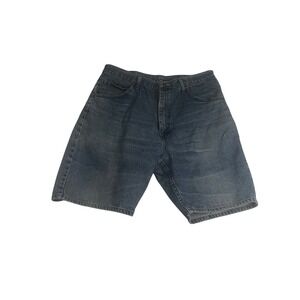 Wrangler Relaxed Fit Men's Denim Jean Shorts Size 36x9 Blue Comfort Workwear